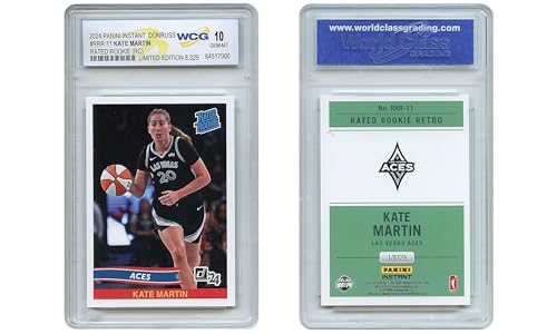 2024 Panini Kate Martin Donruss Rated Rookie Card RRR11 – Graded GEM-Mint 10