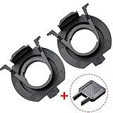 ★【Ajuste Del Portalámparas H7】Compatible con bombillas de faros delanteros H7 con un diámetro inferior a 15,7 mm. El adaptador LED H7 se adapta a Land Rover Discovery, Ford Focus 2017, Fiat 500, MK3 MK35, que es un accesorio ideal para su automóvil.