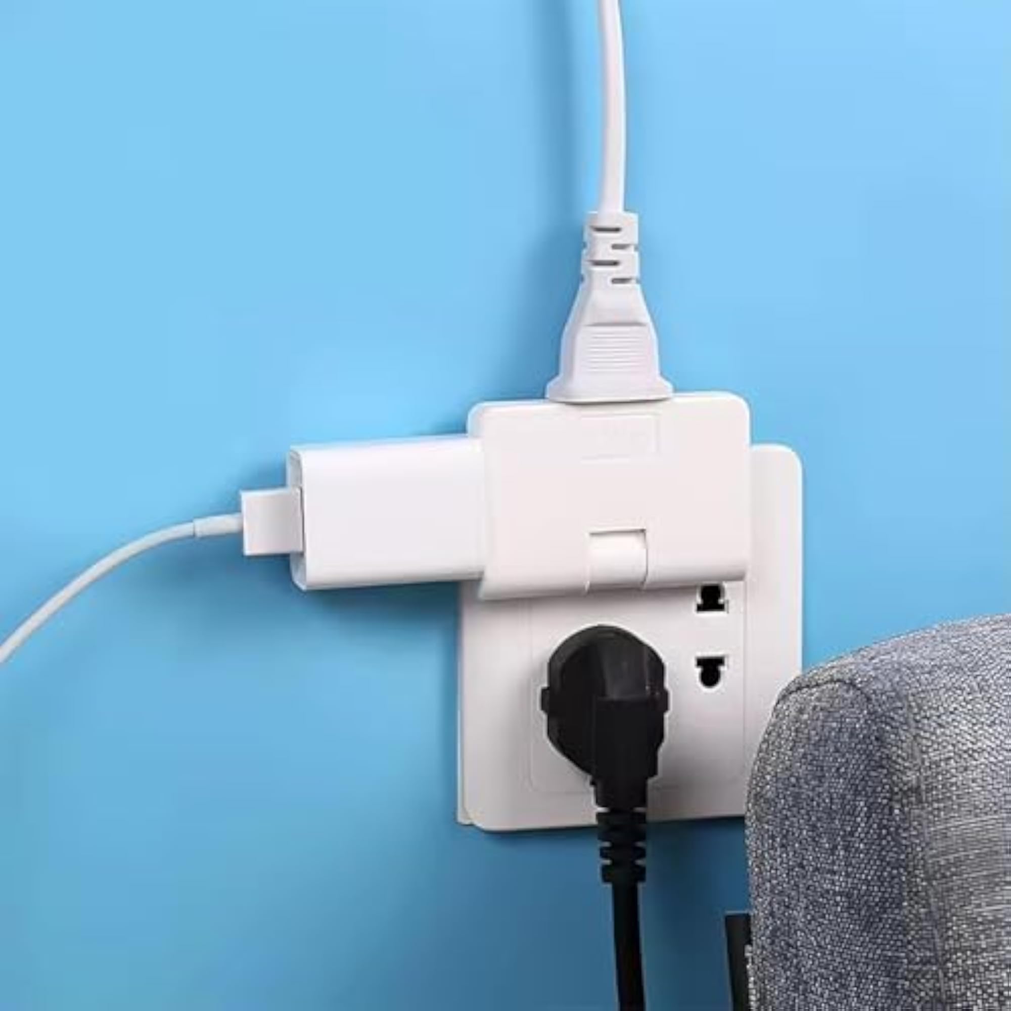 3-in-1 Rotatable Universal Plug Adapter