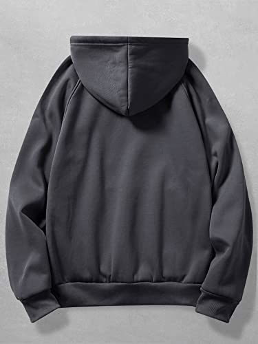 SHENHE Men's Graphic Letter Print Sweatshirt Drawstring Hoodie Top with Kangaroo Pocket2