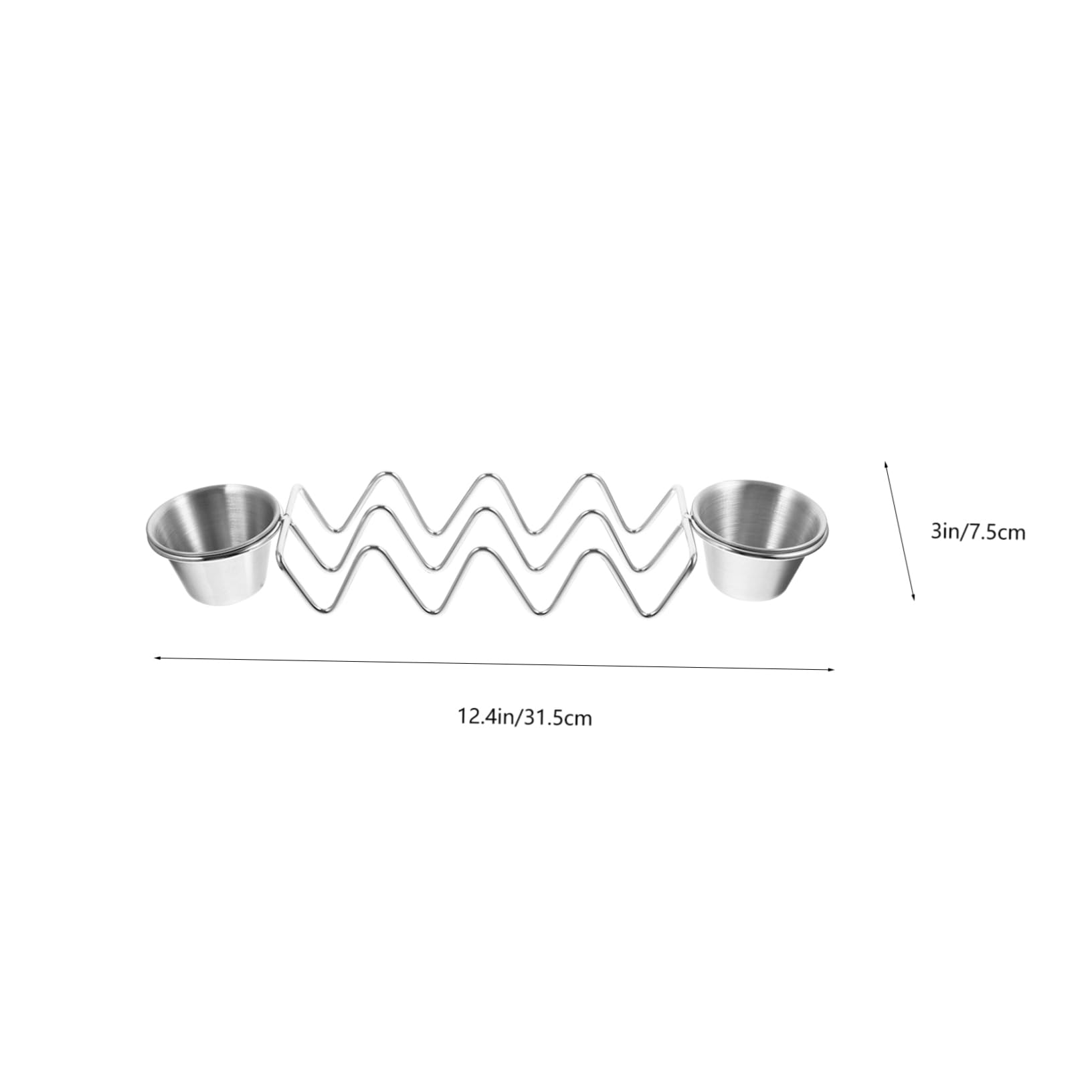 KICHOUSE Taco Bar Serving Taco Holders Salad Cup Tortilla Serving Tray Heavy Duty Easy to Stack Long Lasting