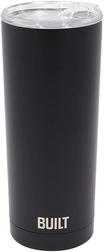 Built 20oz Water Tumbler - Stainless Steel Vacuum Insulated Tumbler with Lid, Double Wall Travel Tumbler - Durable, Reusable & Sustainable Steel Cup To Go Travel Coffee Mug (Purple)