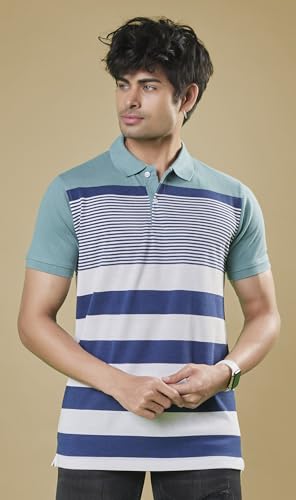 Image of 3BROS Men's Collor Neck Polo T-Shirt, Anti Stain and Half Sleeves, Cotton Blend, Regular Fit Tshirt for Men || Mens t Shirt