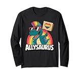 Photo Gallery allysaurus, simpatico dinosauro t-rex lgbtq pride month maglia a manica Photo Gallery allysaurus, simpatico dinosauro t-rex lgbtq pride month maglia a manica
