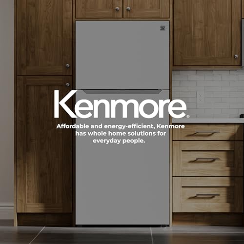 Kenmore 33" Top Mount Refrigerator with Freezer - Adjustable Shelving, Humidity-Controlled Crispers, Optional Ice Maker, LED Lighting, ENERGY STAR Certified, 25 cu. ft. Capacity - White - Image 10