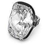 swarovski anillos de compromiso precios Diseñada para que el cristal parezca que flota, la piedra va sujeta en un engaste de garra en una montura negra