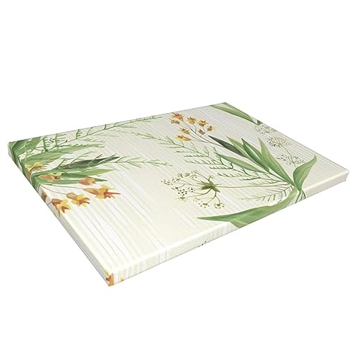 Toile murale moderne fleurs vertes jaunes décoration d'intérieur salon chambre 40x60