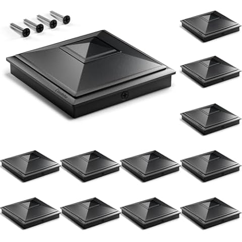 SIEDiNLAR 4x4 Pyramid Post Caps 12 Pack Cover