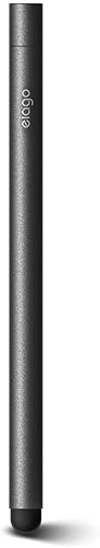 elago Bolígrafos de aluminio de alta calidad para todas las tabletasteléfonos celulares delgados negro, punta reemplazable, punta adicional