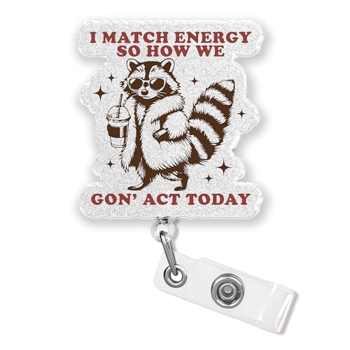 Porte-badge rétractable I Match Energy humour pour blouse médicale