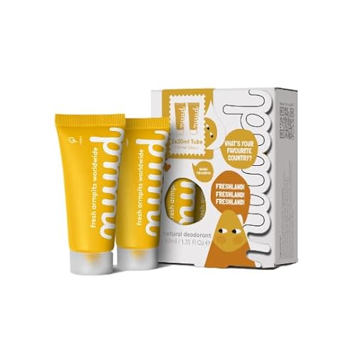 Nuud - Smart Yellow | Nouvelle formule – Déodorant naturel végétalien contre les odeurs de sueur | Cosmétiques naturels sans aluminium, alcool, produits chimiques, tests d'animaux | Plastique biologique est