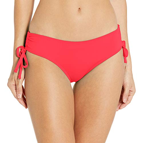 Anne Cole Women's Standard Alex Solid Side Tie Adjustable Bikini Swim Bottom, New Coral, Small #TOP28