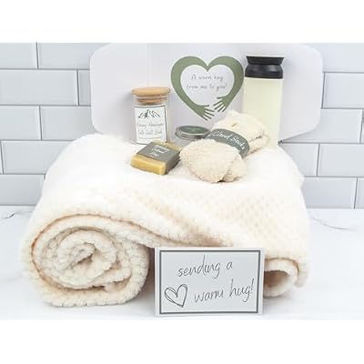 A Warm Hug Gift Box for Women - Cozy, Relaxing Self Care, Get Well, Sympathy, Thinking of You - Thoughtfully Curated Box for Her