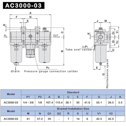 Source d'air régulateur AC4000-04D pour un atelier de bricolage sain