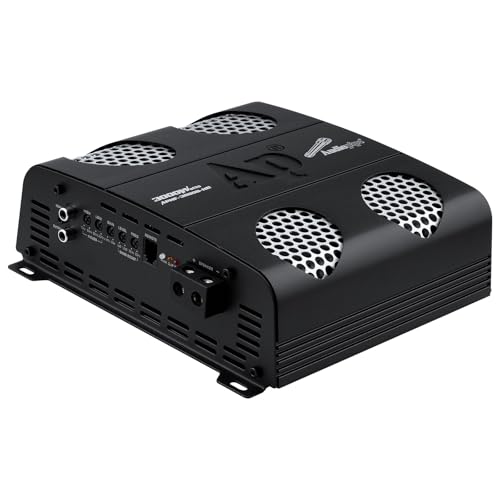 Audiopipe 3000 Watts Full Range Class D Mosfet Amplifier (APHF-3000D-H1), 4-Point Protection System, 1 Ohm, BTL Mode, Remote Bass Control Knob