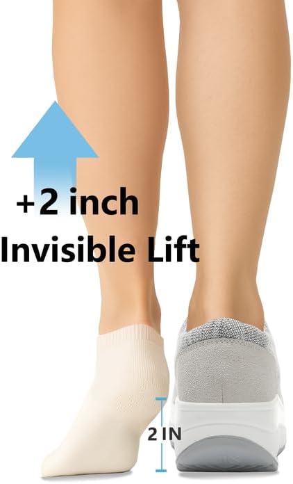 Oude Women’s Orthopedic Platform Loafers – 2 Inch Rocker Sole Boat Shoes with Arch Support, Comfortable Slip-Ons for Walking, Work, Nurses, Standing All Day - Image 4