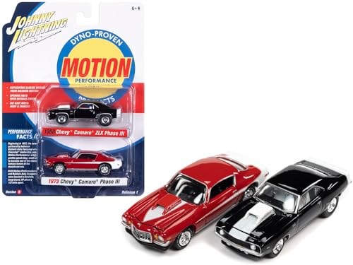 AutoWorld Set 2 Autos 1:64 Chevrolet Camaro Phase III miniatura 1