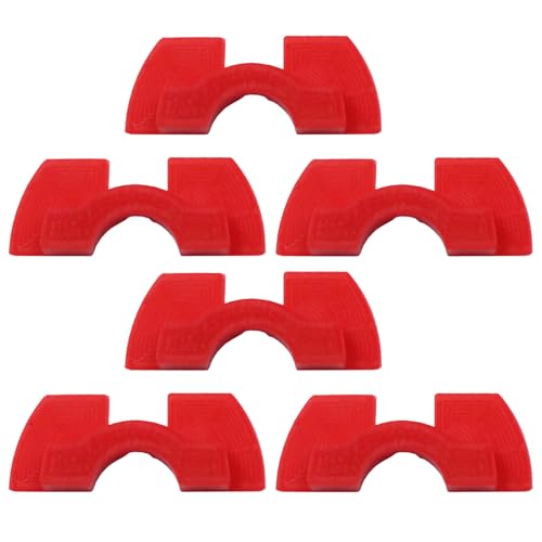 REITINGE 6 reductores de sacudidas de goma para patinete eléctrico, espaciadores de amortiguación, a prueba de sacudidas, accesorios duraderos