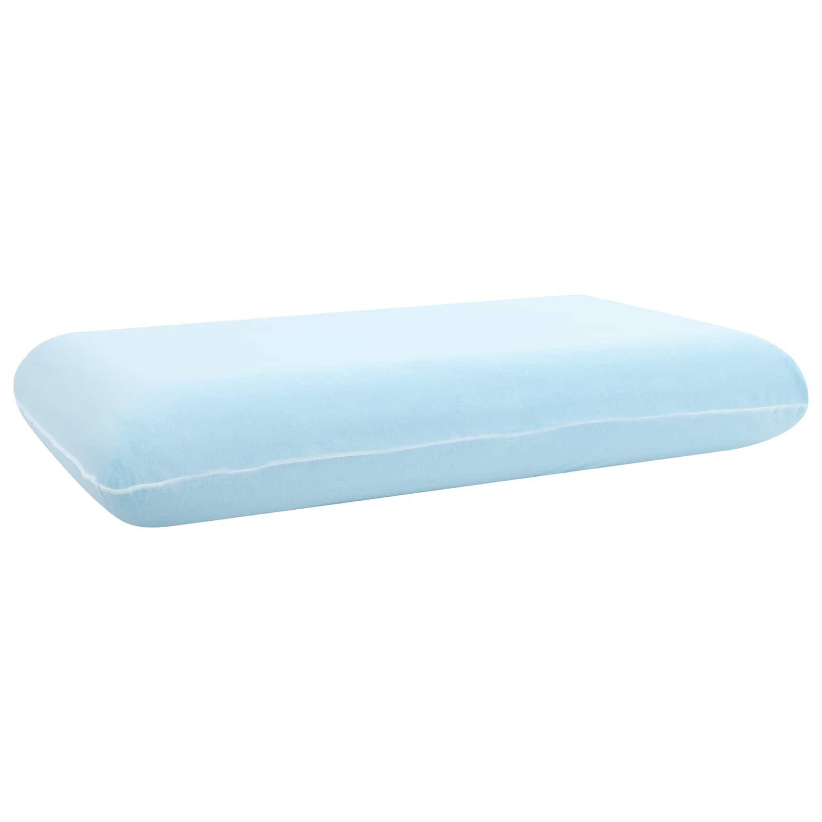 Poduszka do spania, uniwersalna, biała, 60 x 40 x 13 cm, pianka żelowa, ergonomiczna, oddychająca, z chłodzącą technologią żelową, idealna do podparcia karku, poduszka do spania na boku w