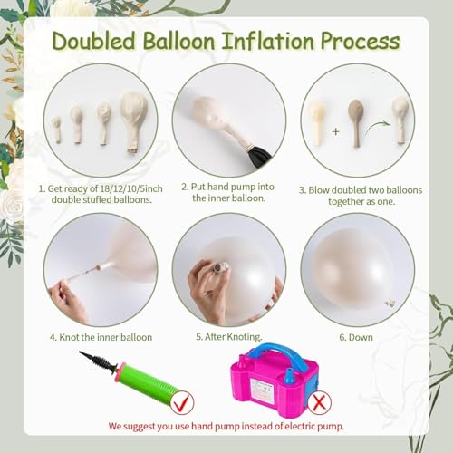 Kit d'arche de ballons blancs nacrés à double couche premium pour des décors d'exception - 7