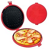 Tostadora De Microondas, Sartén Para Parrilla Para Microondas Parrilla Antiadherente Resistente Al Calor Fácil De Limpiar Sandwichera Para Desayuno Para Pescado Salchicha Filete Pizza Pan, Sandwicher
