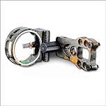 wolfman Archery Compound Bow Sight 3 Pin 0.029" Fiber Optics Micro Adjustment Bow Sight Hunting Sight for Archery Accessories Left Hand Right Hand (Forest Camouflage)
