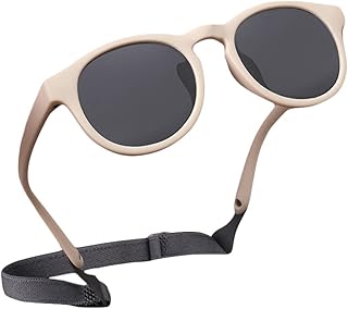 Cysocool Baby Polarisierte Sonnenbrille mit Band 0-36 Monate Kinder Jungen Mädchen Sonnenfilter UV400 Schutz Sonnenbrille ...