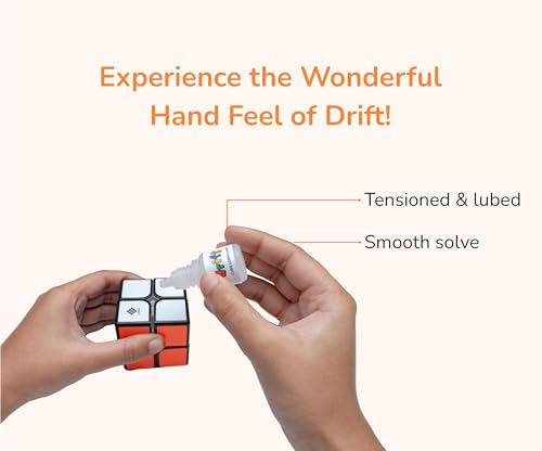Image of Cubelelo Drift 2x2 Black Speed Cube | Sleek & Fast Puzzle for Kids and Adults | Brain-Boosting Magic Cube for Kids Adults Comes in (Multicolor) Design