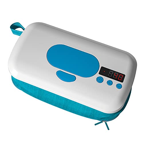 SM SunniMix Calentadores de toallitas Estuche dispensador de toallitas, Mantiene toallitas Soporte para toallitas Contenedor de toallitas Estuche de, Azul