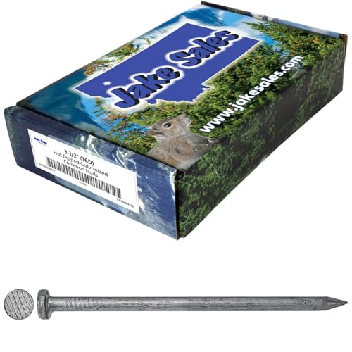 Jake Sales 3-1/2 Exterior Hot Dipped Galvanized Common Framing Nail 16d 5 Pound Box
