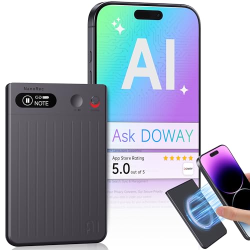 Mugukue AI Voice Recorder, 64GB Audio Note Recorder – 73H Battery, USB-C Fast Charge, Magnetic Clip, 118-Language Transcription, AI Noise Cancellation, App Control, for Lectures, Meetings, Calls- Gray by Mugukue - Used condition - US$52.31