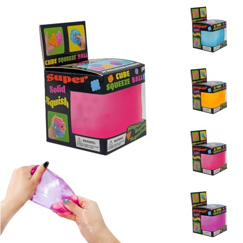 ZVD Cube Fidget Toys, Squishy Anti Stress, Anti-Stress en Forme De Glaçon,Jouets À Presser Squishy Cubes,Doux Squeeze Antistress Balle,Toucher Doux Et Froid...