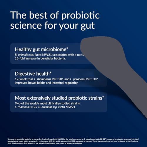 Image of Kijimea K53 Probiotic, 53 Synergistic Strains, High Diversity, Zinc & Vitamin B6, Supports Healthy Gut Microbiome & Intestinal Regularity, for Women & Men, No Refrigeration, 90 Capsules (3 Pack)