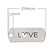 JGFinds Faith Hope Love Message Tag Inspirational Message Charms, Silver Tone, 87 Pack (29 of Each)