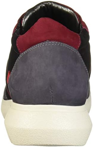 Marc Joseph New York Women's Leather EVA Lightweight Technology Fashion Trainer Sneaker, Black Nubuck Multi, 8.5 M US | Image 2