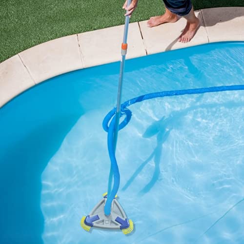 Agiiman Pool Vacuum Head For Above Ground Pools, Inground Pool Vacuum Head With Swivel Hose Connection And Ez Clip Handle, Clean Corners - Safe For Vinyl Pools, Yellow #TOP5