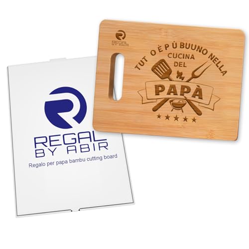 REGAL BY ABIR Unique Dad Gift Idea – Custom Engraved Bamboo Cutting Board for Father’s Day or Holidays
