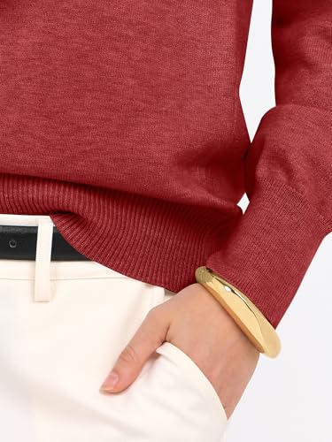 Image of ANRABESS Women's Long Sleeve V Neck Basic Sweaters | Classic Pullover Tops,Soft Loose,Business Casual Work,Travel Vacation,All Day Wear,Fall Spring Outfits,Winter Layer Clothing