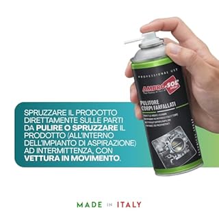 Bomboletta Pulitore Corpi Farfallati, Capacità 400 ml, Spray pulizia impianto aspirazione, elimina depositi e impurità e riduce emissioni gas di scarico, Prodotto Made in Italy -469F -0,52