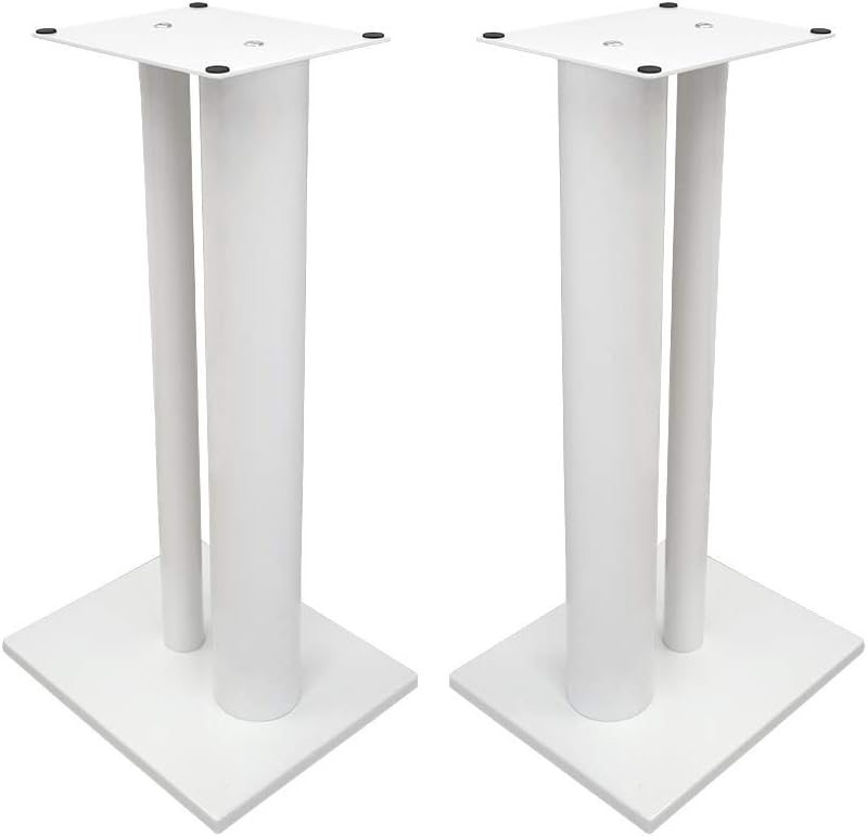 Fisual Duo Speaker Stands 600mm, Matte White (Pair)