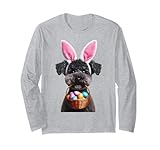 cute bunny ears pumi dog easter egg hunt proprietario mamma papà maglia a manica