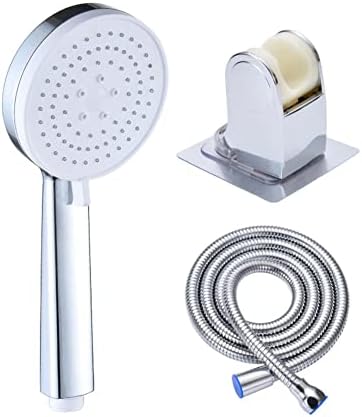 FEMUN,Shower Heads,Showerhead,Shower Heads High Pressure,Shower Head With Hose,Handheld Showerheads-Silver,large water volume,three-stop water discharge mode-Suitable for home,school,hotel,guest house