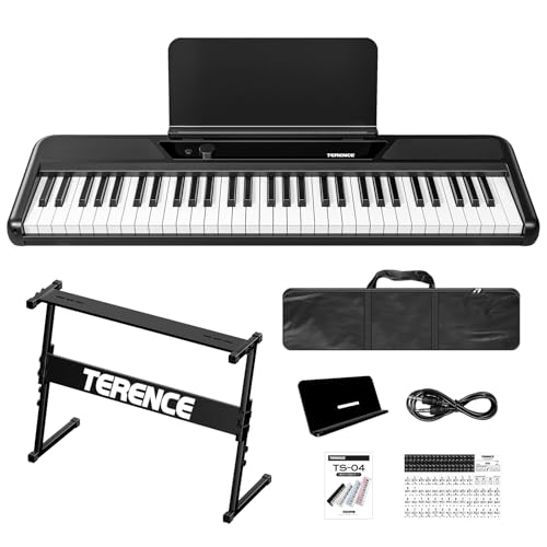 Amazon | TERENCE 電子ピアノ 61鍵盤 キーボードピアノ 2つの5W