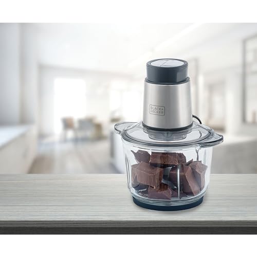 Black Decker Processador de Alimentos Antiaderente em Inox, Gourmand Gris, Modelo MP300G, 220V