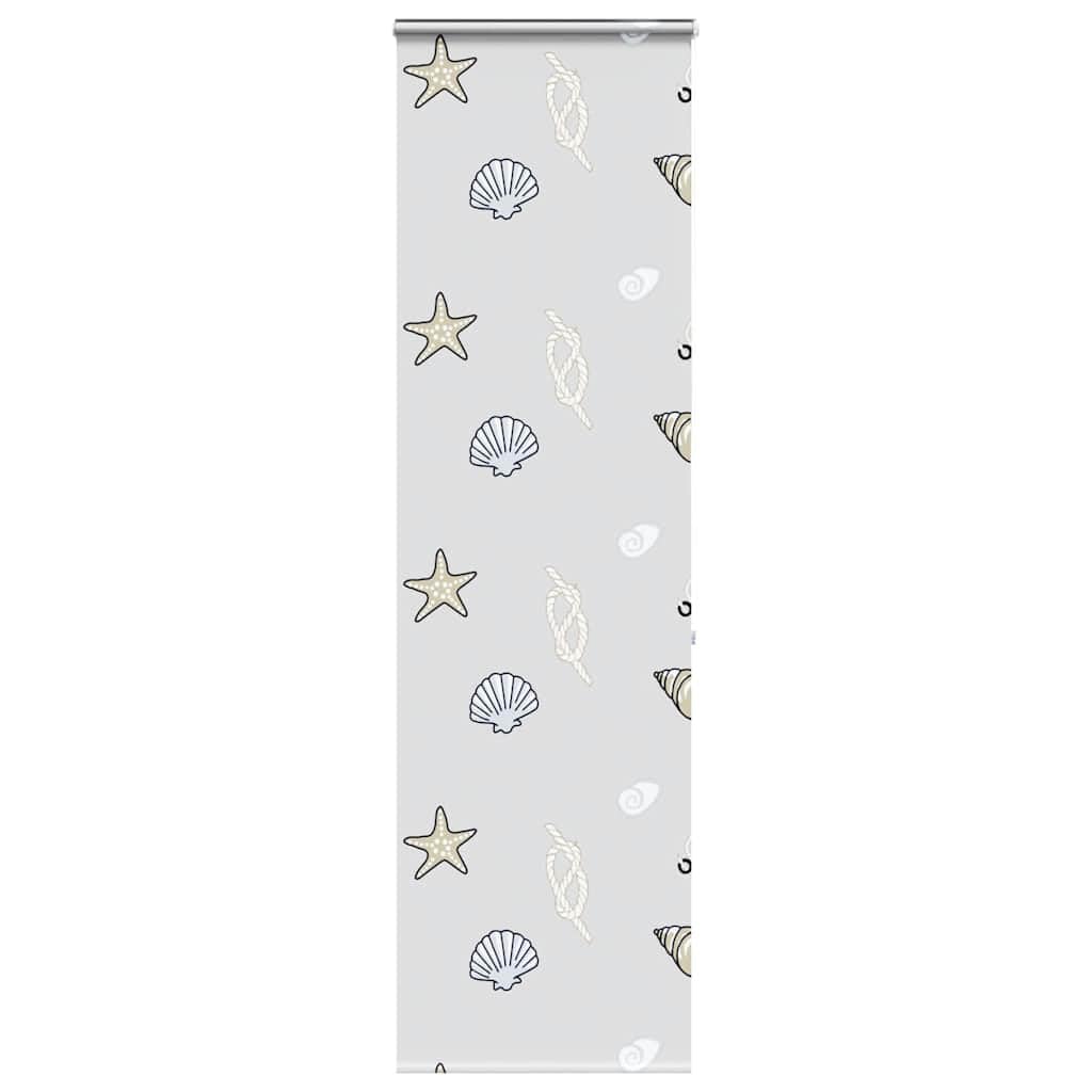 Tenda a rullo per doccia con cassetta, 80 x 240 cm, larghezza del tessuto 76 cm, in PEVA, impermeabile, con connettore a catena, guida in alluminio, salvaspazio, protezione dagli sguardi