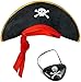 Balinco Piratenset für Kinder bestehend aus Piratenhut + Augenklappe - Kostüm Set für Fasching / Karneval