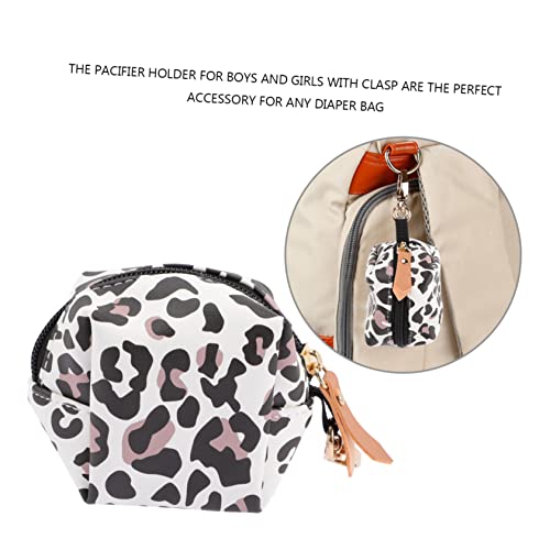 Totority 8 Peças Saco De Chupeta Porta-Sutiã Porta-Bolsa Suporte Sacos De Fraldas De Couro Estojo De