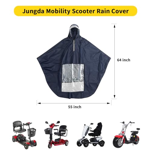 Mobility Scooter Rain Cover for Riding, Mobility Scooter Accessories, Electric Scooter Cover Waterproof Outdoor Poncho Accessories, Enclosed Mobility Scooters for You, Protect from Rain Snow and Sun
