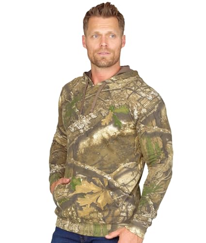 COLOSSEUM Realtree Men's Essential Camo Lightweight Performance Pullover Hoodie3