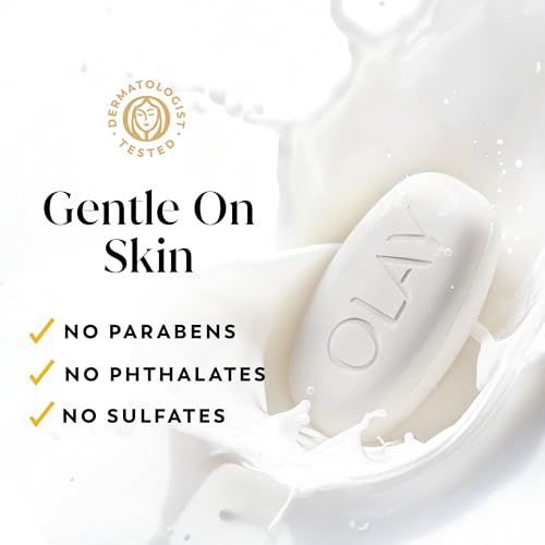 Image of Olay Beauty Bar, Ultra Moisture,10x More Moisturizers, 24 /7 Soft & Smooth Skin, Gentle Cleanse on Face & Body, Vitamin B3 Complex, For All Skin Types, Shea Butter Scent, 3.75 oz, (Pack of 6)